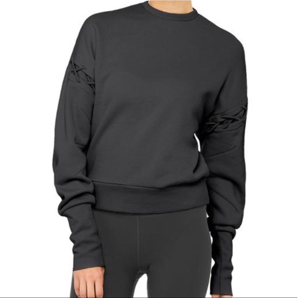 ALO Yoga Hook Up lattice long sleeve pullover - Picture 4 of 7